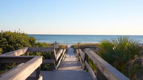 Wooden-Path-To-The-Panama-City-Beach-On-A-Sunny-Day