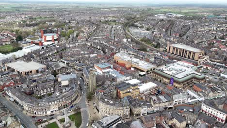 Harrogate-North-Yorkshire-town-UK-drone,aerial-view-from-above