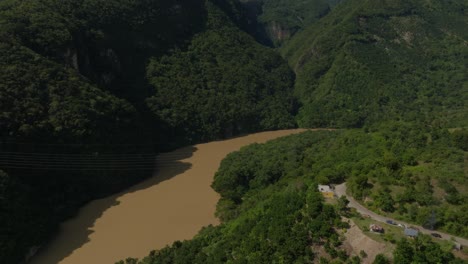 Muchas-Aguas-landscape-near-Presa-de-Valdesia-dam,-San-Cristobal-in-Dominican-Republic