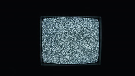 TV-static-and-noise-glitch-on-VCR-television-screen