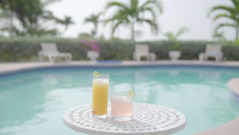 healthy-natural-juice-cocktail-with-swimming-pool-and-palm-tree-in-background