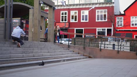 Person-does-a-gnarly-skateboard-trick-in-Iceland