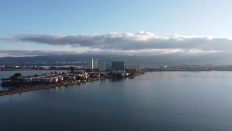 Slow-Zoom-in-of-the-Emeryville-Marina-in-Northern-California