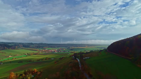 Germany-countryside-nature-landscape-autumn-scenic-aerial-panoramic-view-of-idyllic-scenary