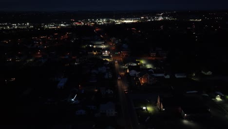 Ciudad-Americana-En-La-Noche