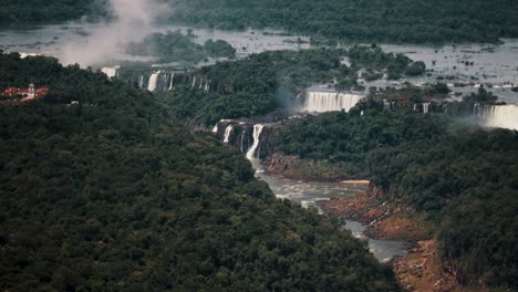 üppiger-Grüner-Wald-Im-Nationalpark-Mit-Iguazú-Wasserfällen-Und-Fluss-In-Brasilien-Und-Argentinien