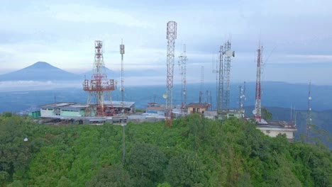 Aerial-view-of-Antenna-towers-on-the-top-of-mountain