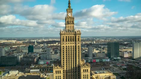 Pałac-Kultury-i-Nauki,-Palace-of-Culture-and-Science,-famous-building