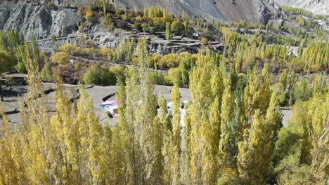 Aerial-shot-of-breathtaking-view-of-Skardu-countryside-in-Pakistan-during-sunny-day
