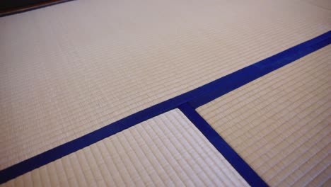 Japanese-Tatami-Mat-Flooring,-Close-Shot