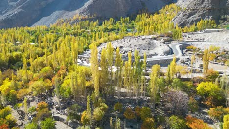 Drone-view-of-Skardu-city-during-spring-in-Pakistan