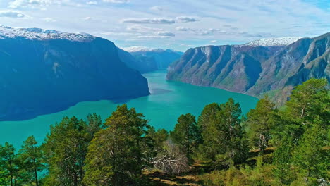 The-Sognefjord-Or-Sognefjorden-The-Largest-And-Deepest-Fjord-In-Norway