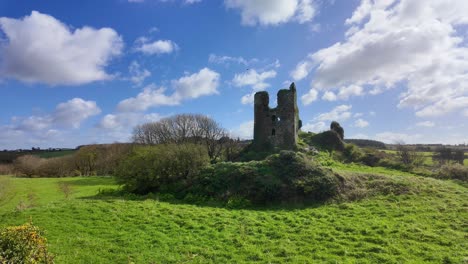 Historic-Waterford-Ireland-Dunhill-Castle-home-of-the-Power-Clan-picturesque-castle-in-a-typical-Irish-rural-setting-destroyed-by-Cromwell-never-rebuilt