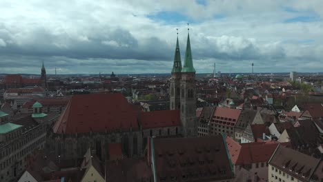April-2024---4k-Aerial-of-Nuremberg,-Bavaria,-Germany