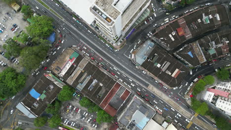Vehicles-Roll-Through-Pudu-District-In-Downtown-Kuala-Lumpur
