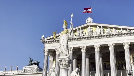 Austrian-Parliament-Building-located-in-Vienna,-Austria