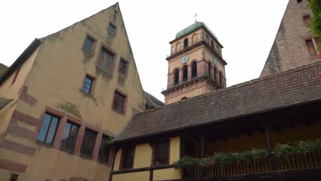 Kaysersberg-is-considered-one-of-the-most-charming-cities-in-Alsace,-with-its-paved-streets-and-half-timbered-houses