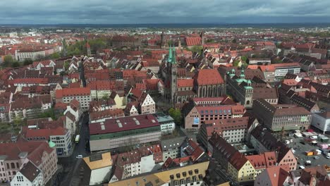 April-2024---4k-Aerial-of-Nuremberg,-Bavaria,-Germany