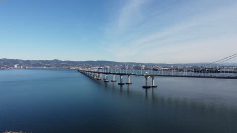 Aerial-Zoom-In-of-the-San-Francisco-Bay-Bridge