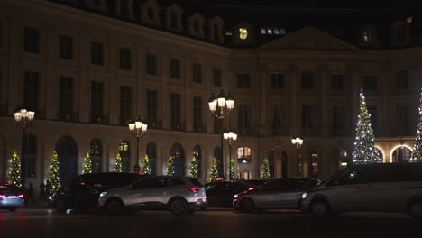Luxushotel-Im-Zentrum-Von-Paris-Während-Der-Weihnachtsferien