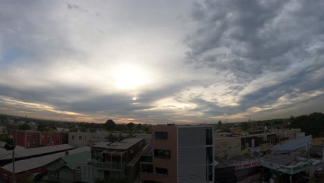 Sonnenaufgang-über-Dem-Stadtteil-Brunswick-In-Melbourne