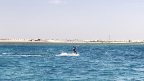 Kite-Surfing---Kite-Surfer-In-The-Red-Sea-In-Summer-In-Egypt