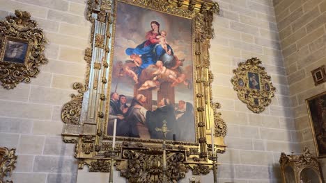 Catholic-art-religious-church-Malaga-Spain-inside-Virgin-Mary