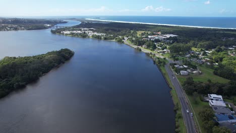 Tweed-River-In-Town-Of-Chinderah-On-Sea-Coast