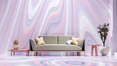 Modern-apartment-living-room-liquid-tripping-lsd-background-Architecture-interior-design-concept-vertical-3d-rendering-animatio-of