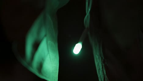 Flackerndes-Einzelnes-Fährenlicht-Mit-Dunklem-Hintergrund-In-Der-Nacht