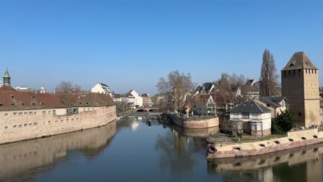 Straßburg-Frankreich-Staudamm-Aussichtspunkt