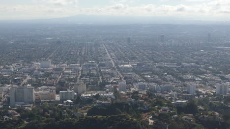 Luftaufnahme-Der-Stadt-Los-Angeles-Im-Smog