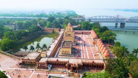 Vista-Aérea-Del-Templo-Dakshineswar-Kali