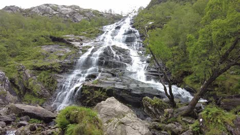 Steall-Wasserfall-Glen-Nevis-Highlands-In-Fort-William,-Schottland