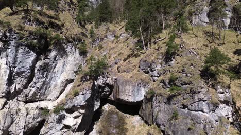 Arroyo-De-Montaña-Que-Conduce-A-Una-Pequeña-Cascada-En-Un-Valle-De-Montaña-En-Austria,-Europa