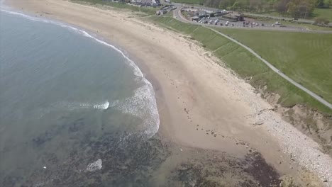 Drone-birds-eye-view-Roker-Seaburn-waves-Sunderland-north-east-england