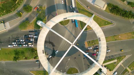 Aerial-view-of-Biswa-Bangla-gate-or-Kolkata-Gate-on-the-main-arterial-road