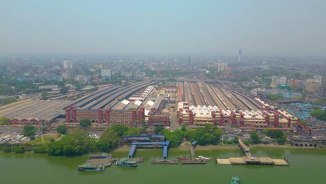 Aerial-view-of-Howrah-railway-station-Day-and-Night