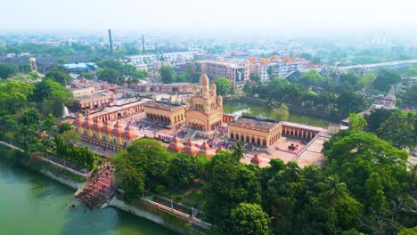 Aerial-view-of-Dakshineswar-Kali-Temple