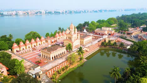 Aerial-view-of-Dakshineswar-Kali-Temple