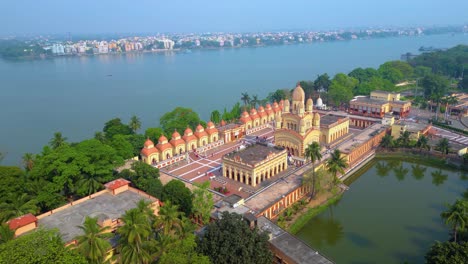 Vista-Aérea-Del-Templo-Dakshineswar-Kali