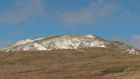Slow-panning-shot-of-hikers-walking-the-trails-towards-the-summit-of-Ben-Lomond