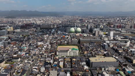Panorama-Luftaufnahme-Der-Größten-Stadt-Kyotos-In-Japan
