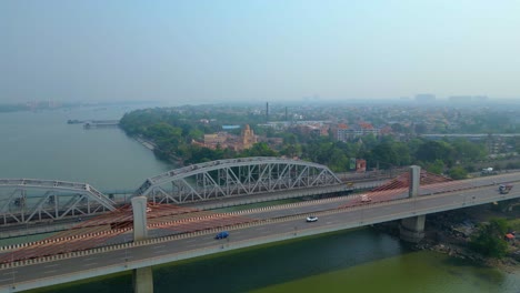 Vista-Aérea-Del-Templo-Dakshineswar-Kali