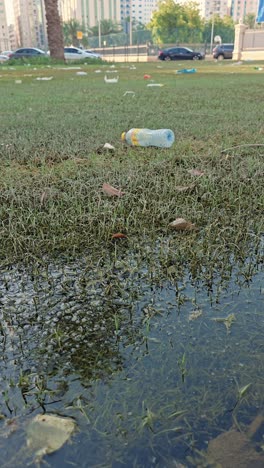 Rubbish-and-plastic-waste-litter-the-park-after-flooding-caused-by-record-rainfall-in-the-UAE