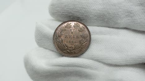 Old-Coins.-Portuguese-Copper-Coin