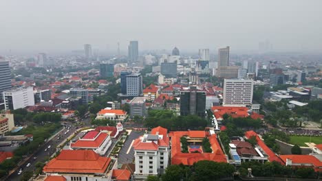 Vibrant-Surabaya,-a-diverse-and-dynamic-urban-landscape-of-the-second-largest-city-in-Indonesia,-reflects-the-city's-rich-heritage-and-rapid-growt