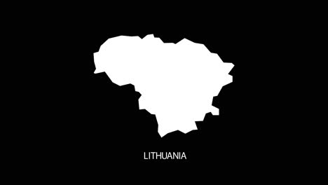 Digital-revealing-and-zooming-in-on-Lithuania-Country-Map-Alpha-video-with-Country-Name-revealing-background-|-Lithuania-country-Map-and-title-revealing-alpha-video-for-editing-template-conceptual