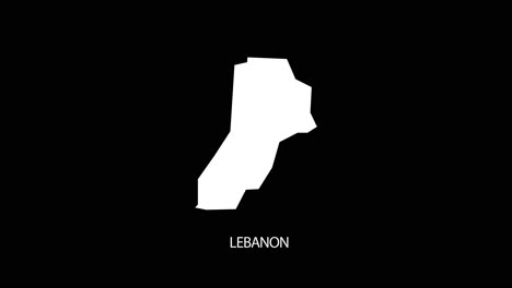 Digital-revealing-and-zooming-in-on-Lebanon-Country-Map-Alpha-video-with-Country-Name-revealing-background-|-Lebanon-country-Map-and-title-revealing-alpha-video-for-editing-template-conceptual