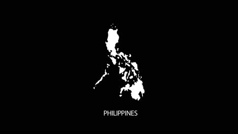 Digital-revealing-and-zooming-in-on-Philippines-Country-Map-Alpha-video-with-Country-Name-revealing-background-|-Philippines-country-Map-and-title-revealing-alpha-video-for-editing-template-conceptual